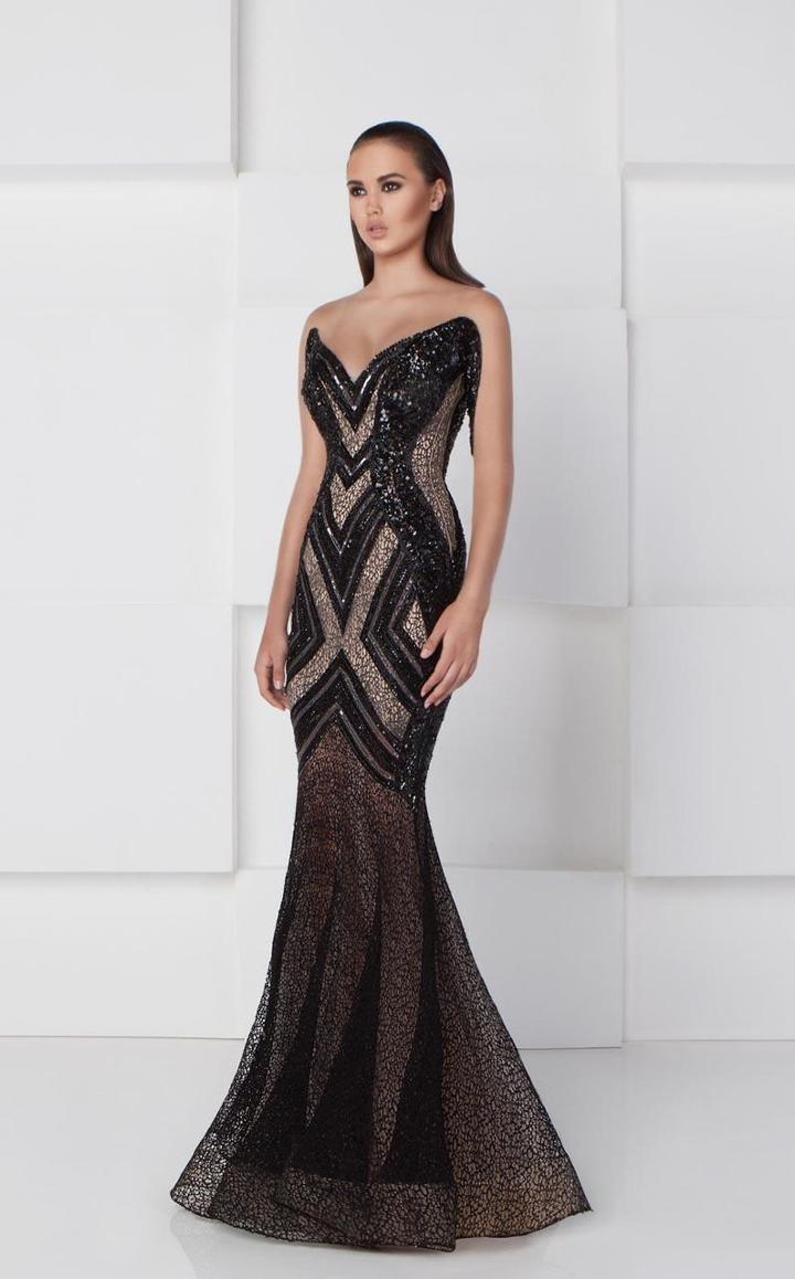 Saiid Kobeisy - Mock Strapless Evening Gown 2794