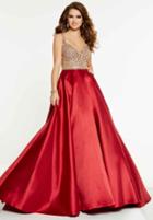 Panoply - 14875 Beaded Sweetheart Mikado Gown