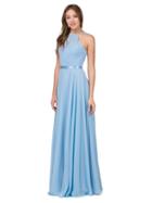 Dancing Queen - Illusion High Halter Chiffon A-line Gown