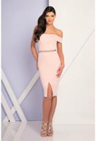 Terani Evening - 1721c4018 Off-shoulder Sheath Dress