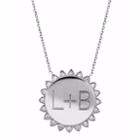 Logan Hollowell - Custom You Are My Sunshine Necklace - Sterling Silver With Diamonds