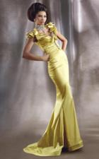 Mnm Couture - 2018 Ruched V-neck Mermaid Dress