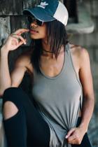 Joah Brown - Live In Slouchy Tank In Army Green