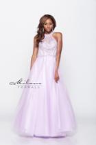 Milano Formals - Sleeveless High Neck Bedazzled Ball Gown E1949