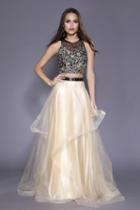 Shail K - 33926 Two Piece Embellished Tulle Dress