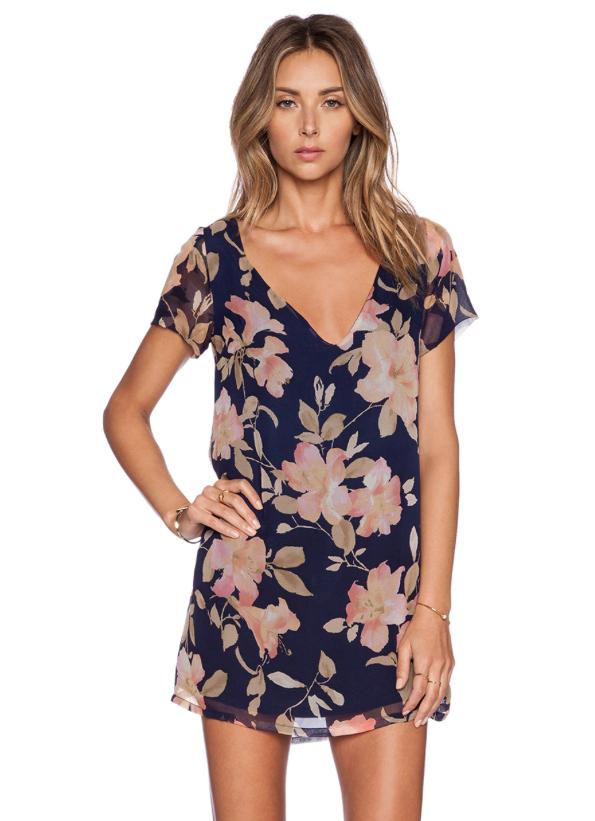 Merritt Charles - Madeline Dress In Navy Floral