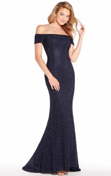 Alyce Paris - 60157 Fitted Off-shoulder Evening Gown