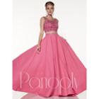 Panoply - Two-piece Lavishly Beaded Bodice A-line Dress
