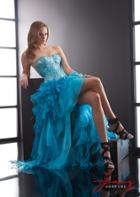 Jasz Couture - 5074 Dress In Turquoise