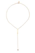 Heather Gardner - Mixed Metal Diamond Lariat Necklace: Rose Gold With Gold