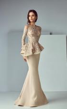 Saiid Kobeisy - 3157 Asymmetrical Peplum Mermaid Gown