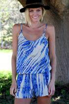 Muse Romper In Royal Feather