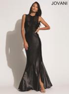 Jovani - Sleeveless With Side Slit Mermaid Dress 91167