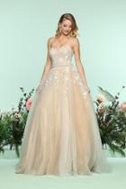 Zoey Grey - 31178 Strapless Appliqued Tulle Evening Gown
