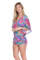 Luli Fama - Cabana V-neck Dress In Multicolor (l491976)