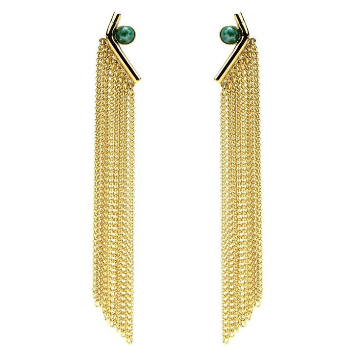Ben-amun - Seville Nights Geo Stone Tassel Earrings