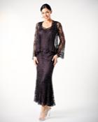 Soulmates - D7156 Beaded Crochet Evening Dress Set