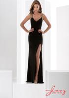 Jasz Couture - 5604 Dress In Black And Gold