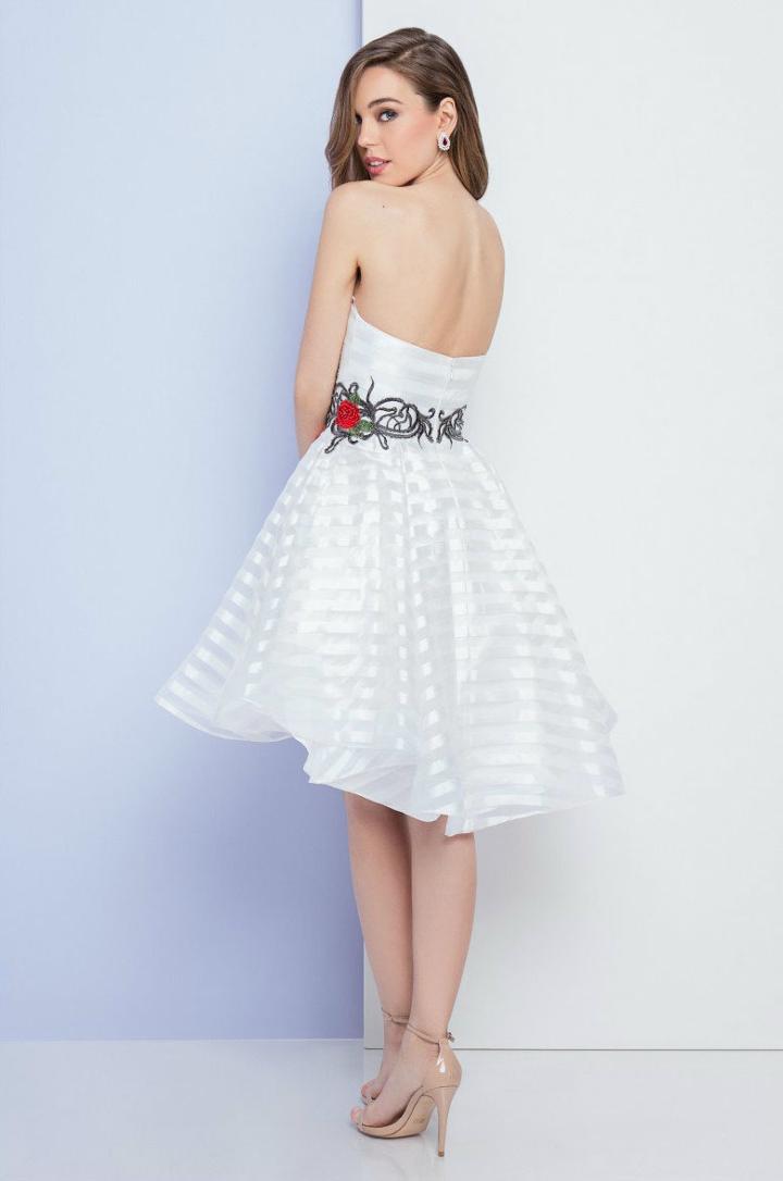 Terani Couture - 1721h4537 Sweetheart High Low A-line Dress