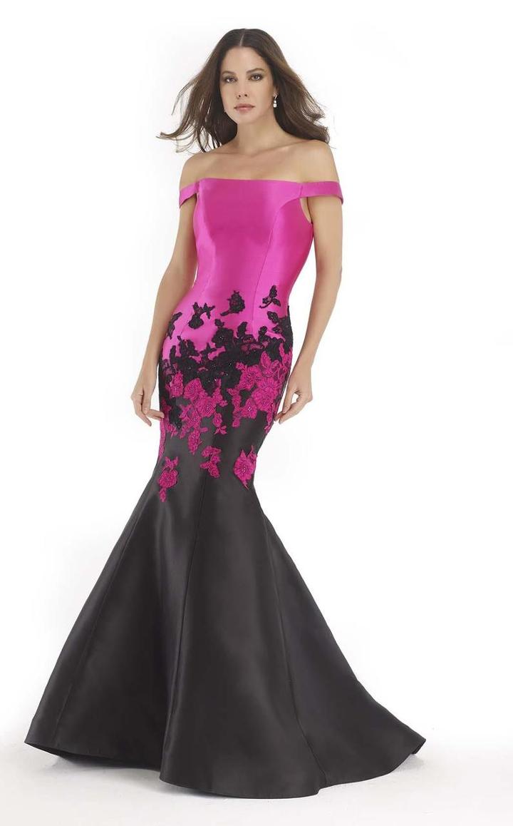 Morrell Maxie - 15644 Off The Shoulder Lace Mermaid Gown