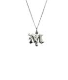 Femme Metale Jewelry - Love Letter M Charm Necklace