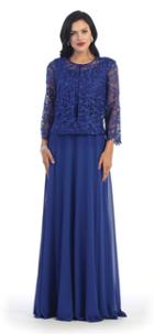 May Queen - Exquisite Bateau A-line Long Dress With Lace Jacket Mq1288