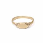 Vanessa Lianne - Diamond Signet Ring