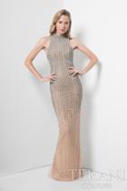 Terani Evening - High Halter Crystal Crusted Gown 1711gl3510