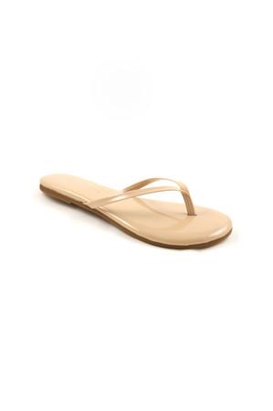 Yosi Samra Patent Flip Flop In Nude