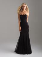 Madison James - 18-640 Strapless Sequined Mermaid Gown