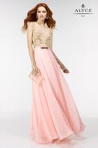 Alyce Paris - 6556 Prom Dress In Rosewater Nude Gold
