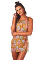 Montce Swim - Gold Floral Lacey Dress
