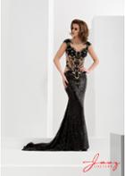 Jasz Couture - 5655 Dress In Black