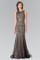 Elizabeth K - Beaded Lace Applique Embellishment Gown Gl2203