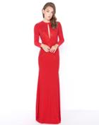 Mac Duggal - 62908m Long Sleeve Jewel Sheath Dress