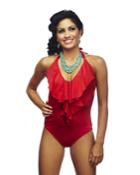 Nicolita Swimwear - Rumba Ruffles Red One Piece Swimsuit
