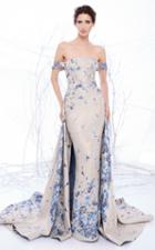 Mnm Couture - N0195 Fitted Off-shoulder Embroidered Gown