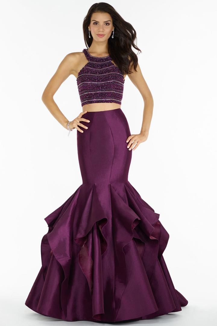 Alyce Paris - 1186 Two Piece Ruffled Mermaid Dress