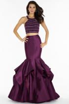 Alyce Paris - 1186 Two Piece Ruffled Mermaid Dress