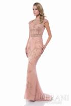 Terani Evening - Artistically Decorated Evening Gown With Cap Sleeves 1612gl0505