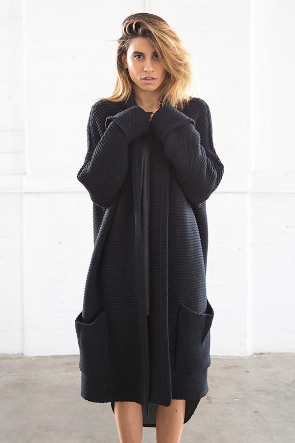 Joah Brown - Fool For You Cardigan In Black