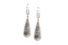 Tresor Collection - Lattice Dangling Briolette Earrings In 18k Wg Default Title