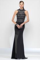 Alyce Paris Claudine - 2573 Long Dress In Black Gunmetal