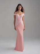 Madison James - 18-748 Off-shoulder Embellished Jersey Gown