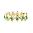 Elizabeth Buenaventura - Royal Eternity Emerald Band