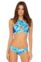 Del Mar Swimwear - Anika Sport Bikini Top In Blue