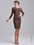 Nina Canacci - M208 Dress In Cappuccino