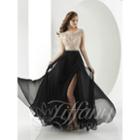 Tiffany Designs - Sparkling Off Shoulder A-line Dress