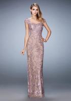 La Femme - 22039 Laced Sweetheart Column Dress