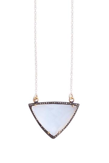 Heather Gardner - Moonstone Pave Diamond Gemstone Necklace